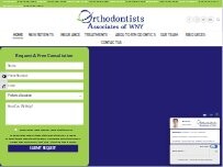 Website Screenshot Orthodontists Associates of Western New York