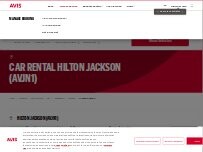 Website Screenshot Avis Car Rental