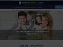 Advanced Dental Concepts website screenshot