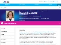 Website Screenshot Maura Cosetti, MD
