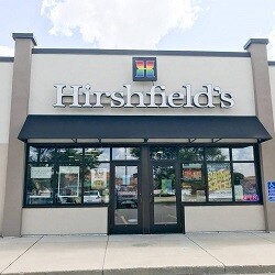 Hirshfield's Monticello Logo