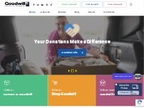 Website Screenshot Goodwill Outlet and Donation Center