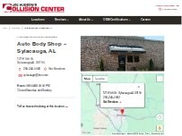 Website Screenshot Joe Hudson's Collision Center