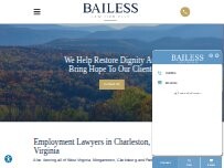 Website Screenshot Bailess Law Firm