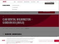 Website Screenshot Avis Car Rental