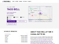 Website Screenshot Taco Bell