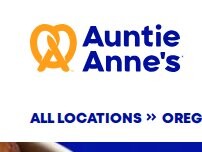 Website Screenshot Auntie Anne's