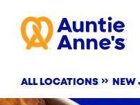 Website Screenshot Auntie Anne's