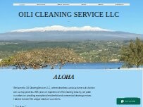 Website Screenshot Oili Cleaning Service