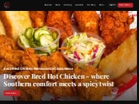 Website Screenshot Bred Hot Chicken