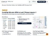 Website Screenshot CoinFlip Bitcoin ATM - Plaza Liquors 1 (Lodi)