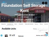 Website Screenshot Foundation Self Storage - Kent