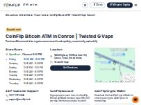 Website Screenshot CoinFlip Bitcoin ATM - Twisted G Vape (Conroe)
