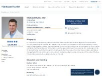 Website Screenshot Michael Hulin, MD