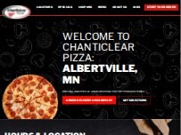 Website Screenshot Chanticlear Pizza