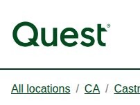 Website Screenshot Quest Diagnostics