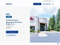 Website Screenshot Grifols Plasma Biological Services - Donation Center