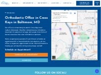 Website Screenshot Specialists in Orthodontics - Cross Keys