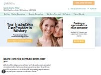 Website Screenshot Forefront Dermatology Salisbury, MD