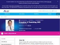 Website Screenshot Douglas Tremblay, MD