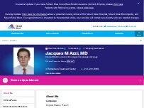 Website Screenshot Jacques Azzi, MD