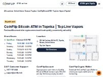 Website Screenshot CoinFlip Bitcoin ATM - Top Line Vapors (Topeka)