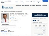 Website Screenshot Bashir Ahmad Lone, M.D.