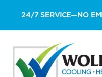 Website Screenshot Wolfgangs Cooling, Heating & Plumbing