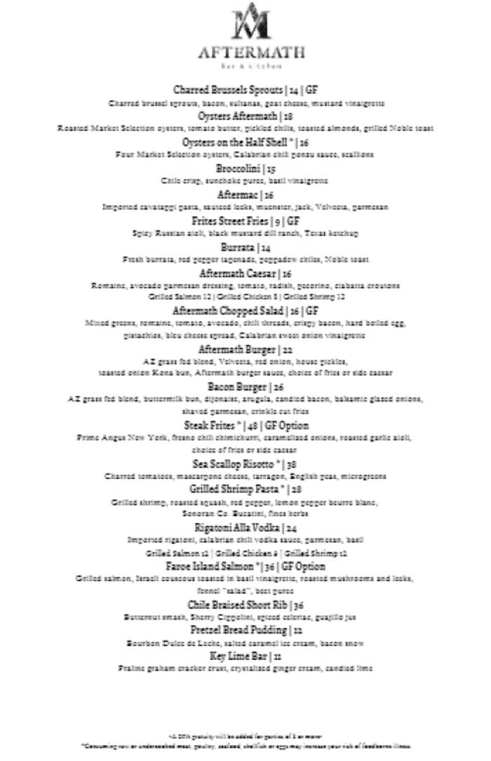 Images Aftermath Restaurant