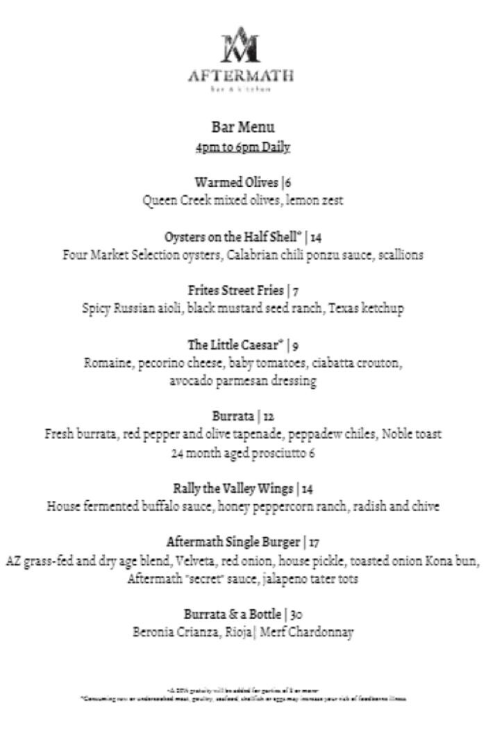 Images Aftermath Restaurant