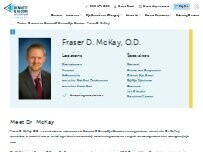 Website Screenshot Fraser McKay, OD