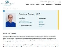 Website Screenshot Joshua Jones, MD
