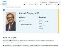 Website Screenshot Kamal Gupta, MD