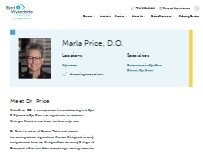 Website Screenshot Marla Price, DO