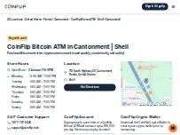 Website Screenshot CoinFlip Bitcoin ATM - Shell (Cantonment)