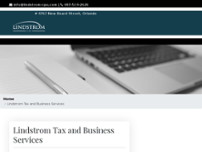 Lindstrom Tax & Business Services website screenshot