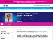 Website Screenshot Joshua Zeichner, MD