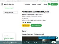 Website Screenshot Abraham Wolfenzon, MD