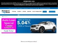 Website Screenshot Rhinebeck Bank CLOSED